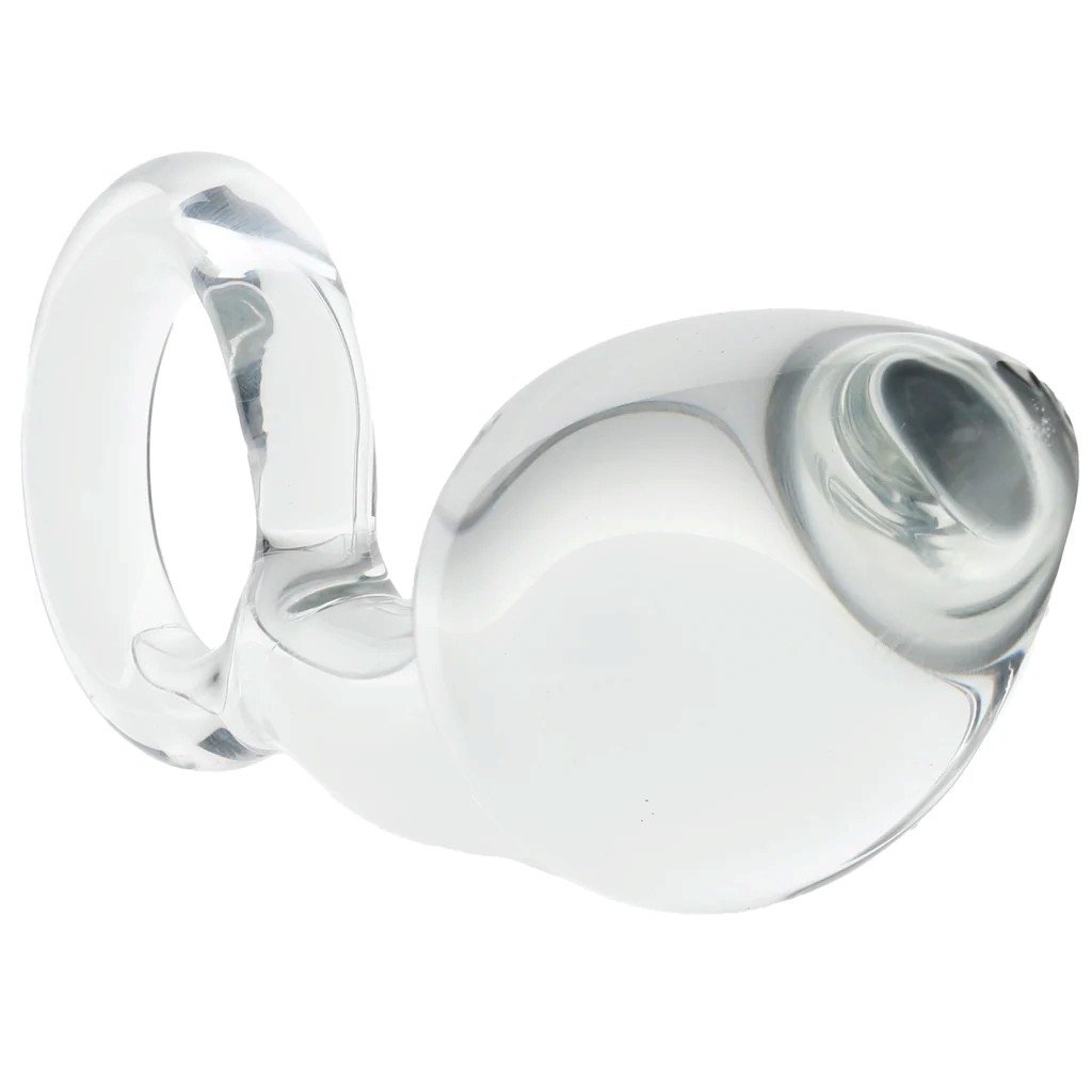 Clarity Utopian Delight Curved Glass Butt Plug 5.5 Inch
