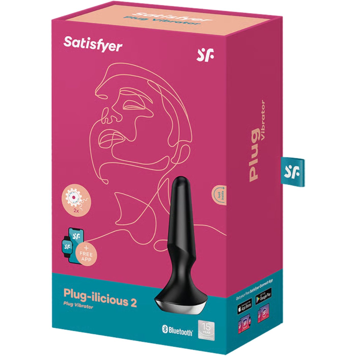 Satisfyer Plug-ilicious 2 App Controlled Vibrating Butt Plug 5.5 Inch