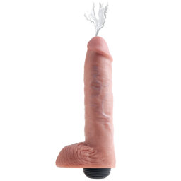 King Cock Realistic Squirting Dildo with Balls 11 inch