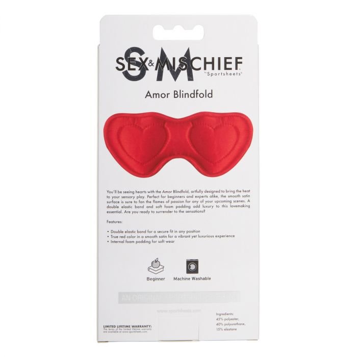 S&M Amor Blindfold Red