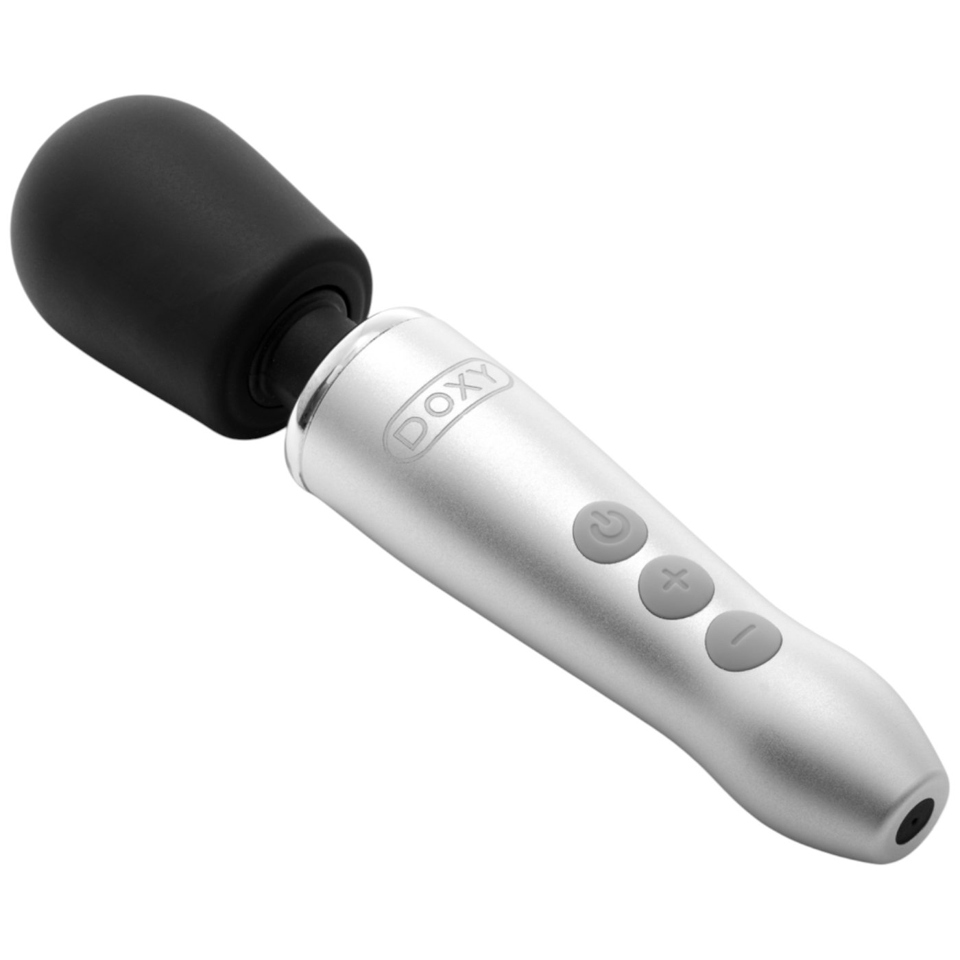 Doxy Go Cordless Mini Wand Massager Brushed Metal