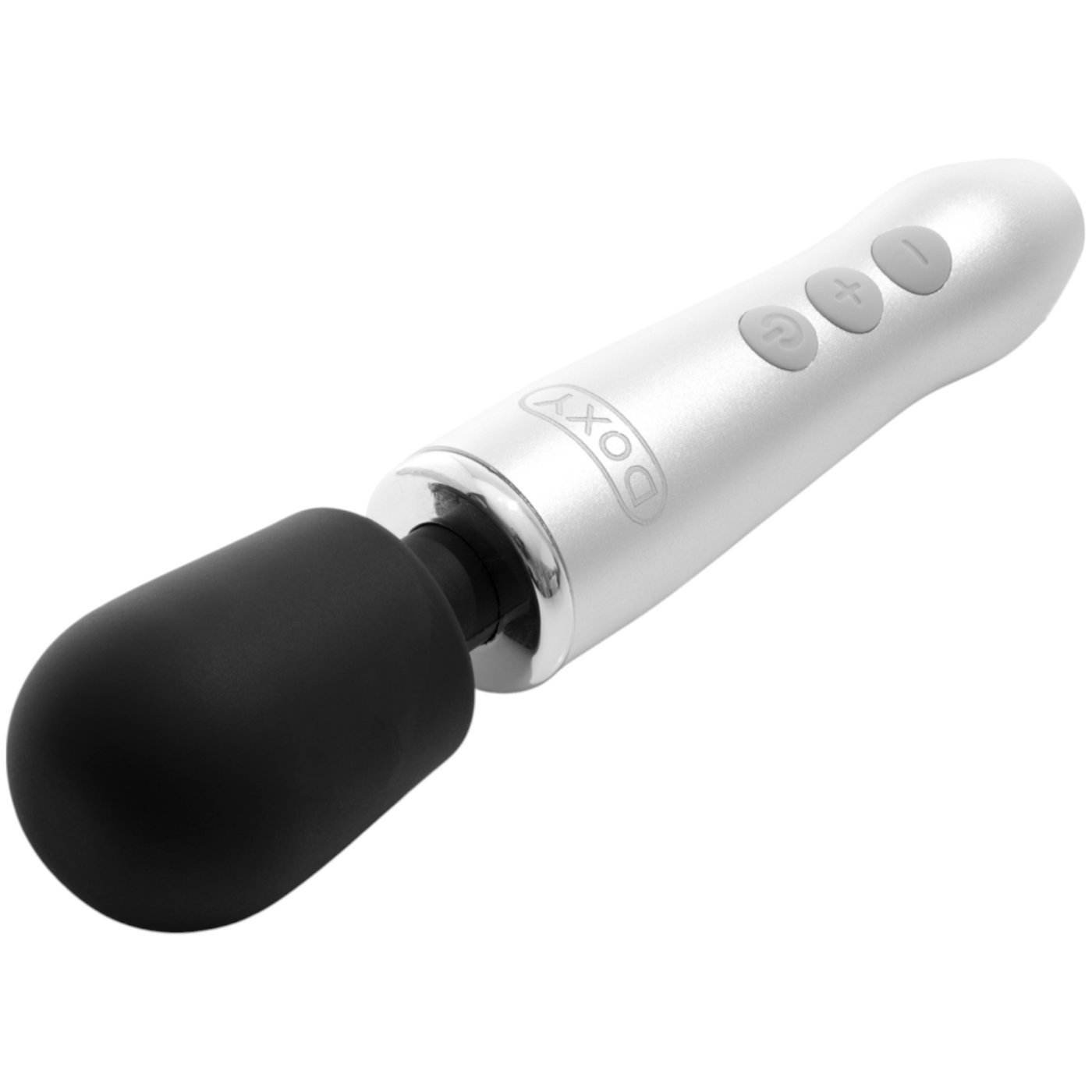 Doxy Go Cordless Mini Wand Massager Brushed Metal