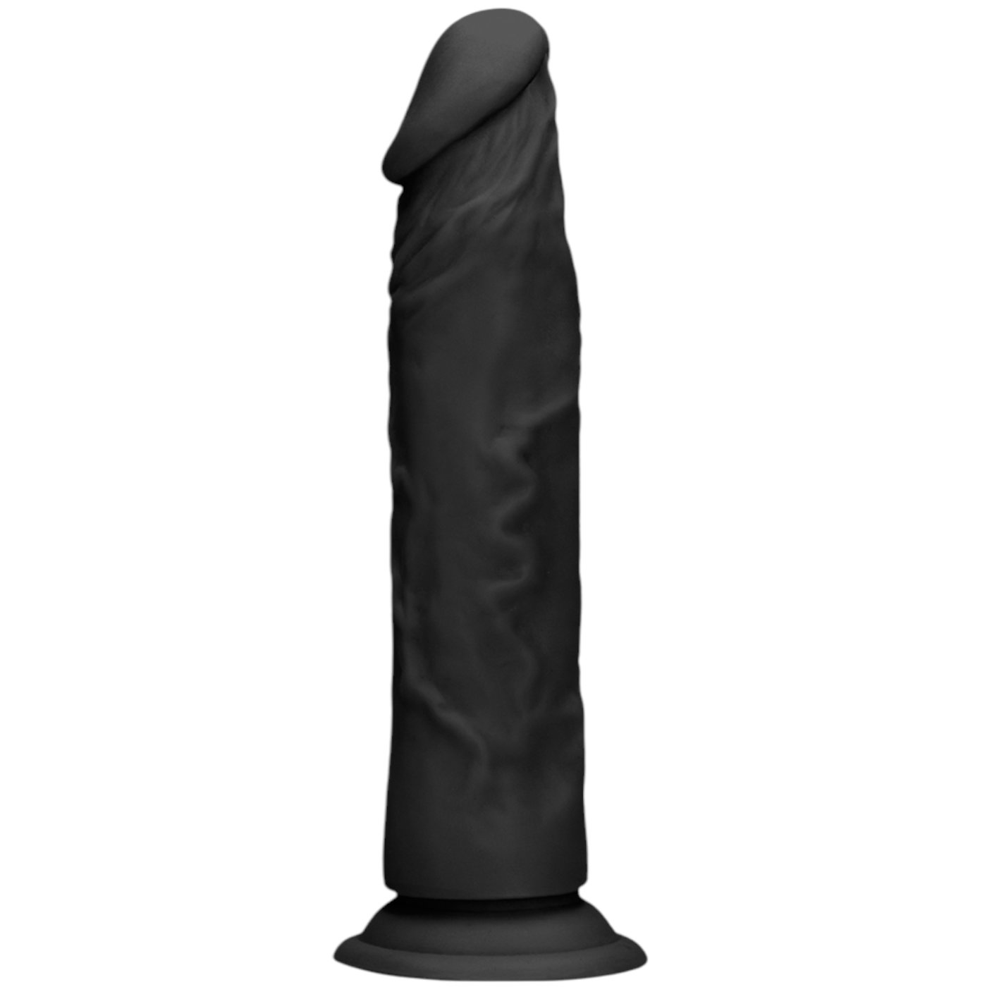RealRock Realistic Dildo with Suction Cup Balck 7 Inch