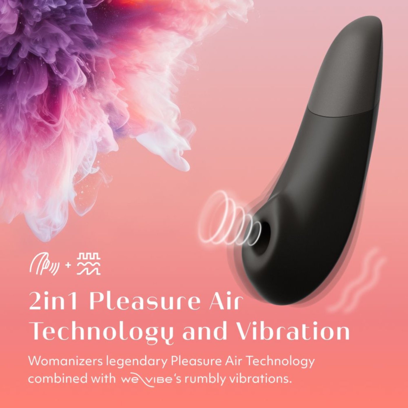 Womanizer Enhance 2-in-1 Pleasure Air Clitoral Vibrator