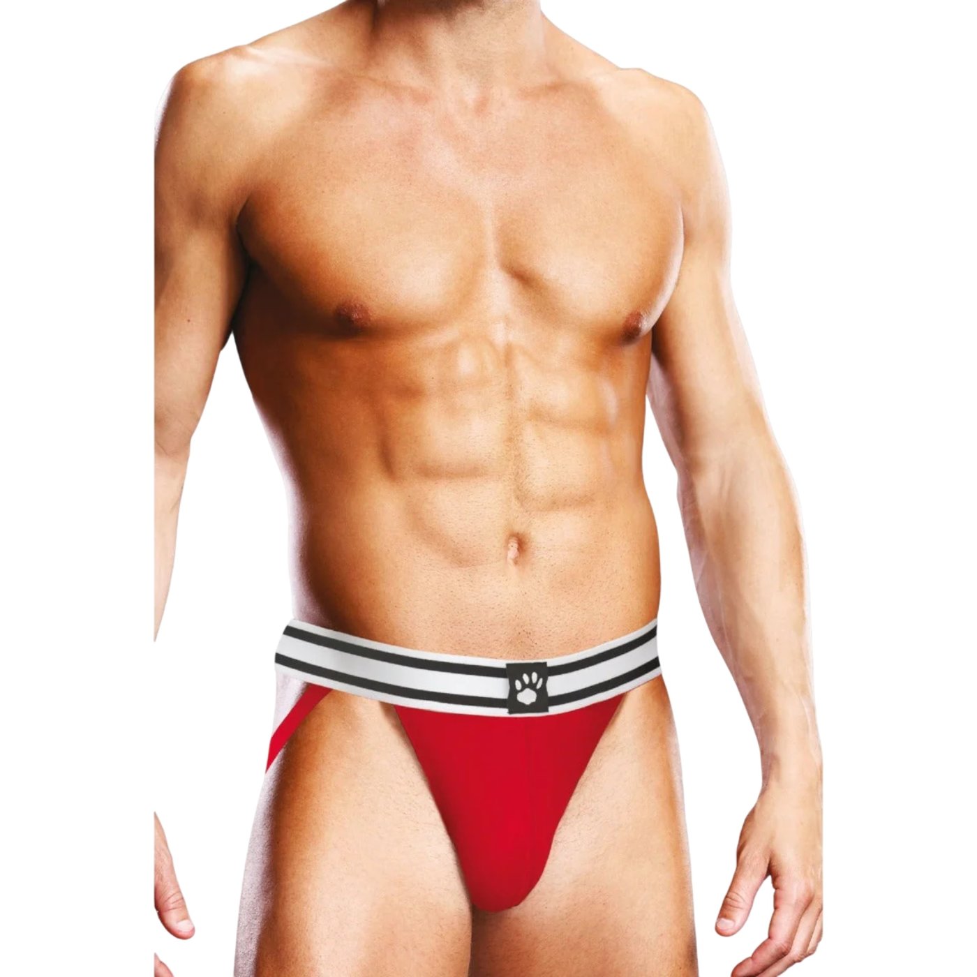 Prowler Red and White Jockstrap