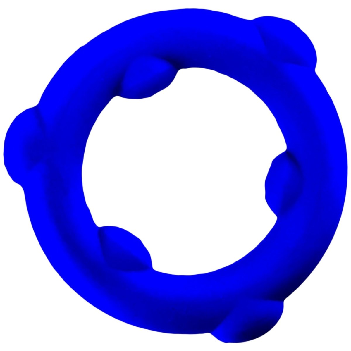 Oxballs SPINNER Liquid Silicone Cock Ring, Blue