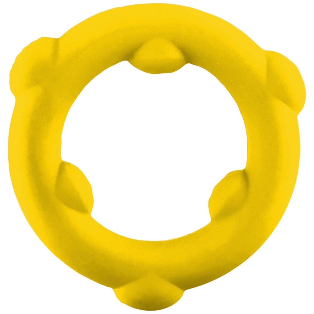 Oxballs SPINNER Liquid Silicone Cock Ring, Yellow