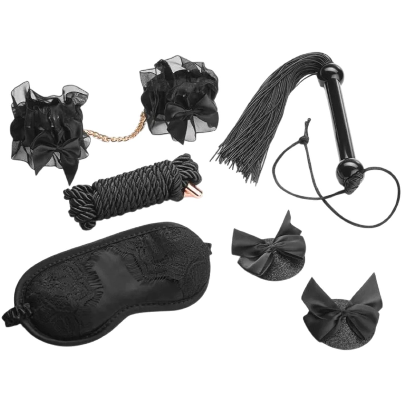 Secret Kisses Midnight Special Couples Bondage Set (5 Piece)