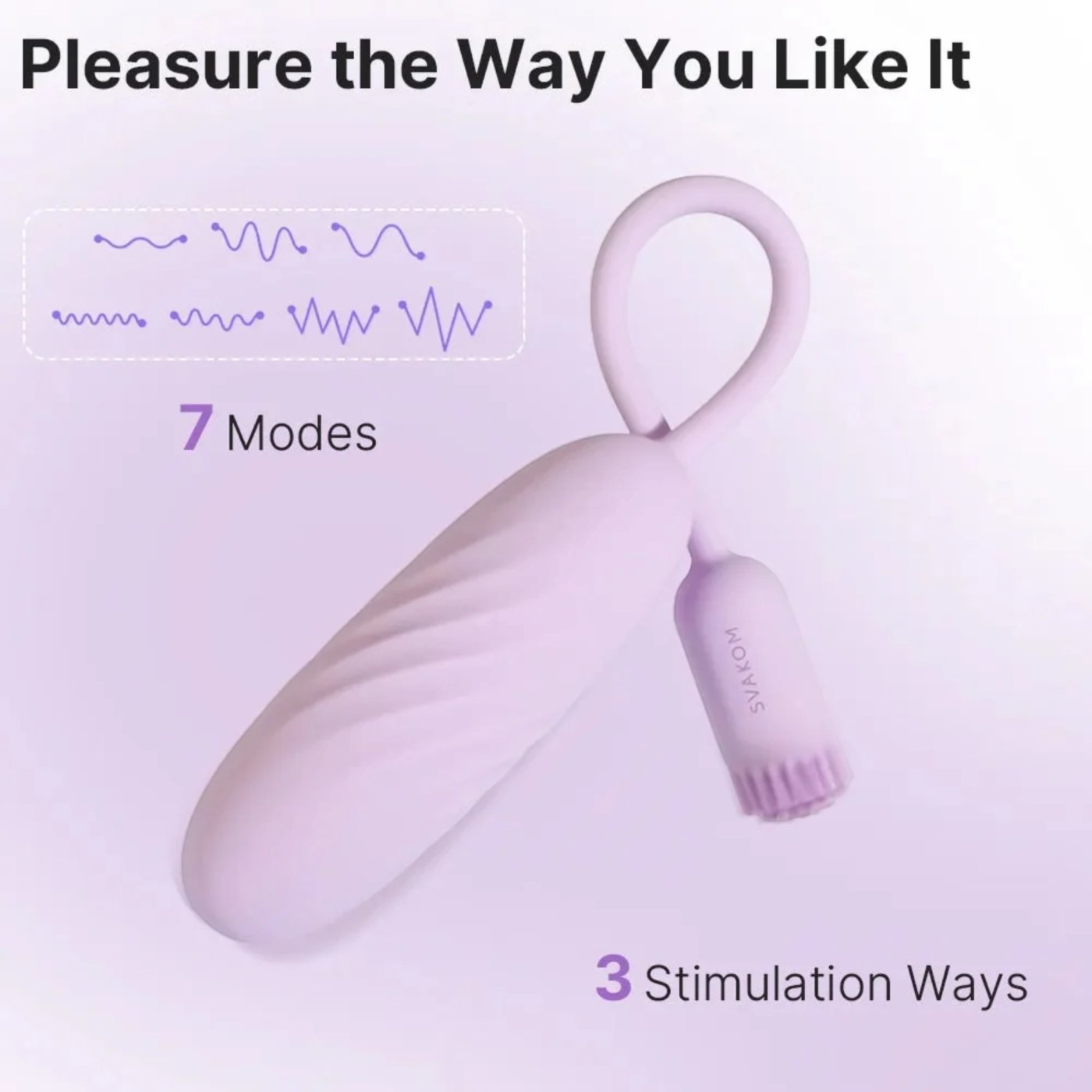 Svakom Plume App Controlled Flexible Brush Tail Bullet Vibrator