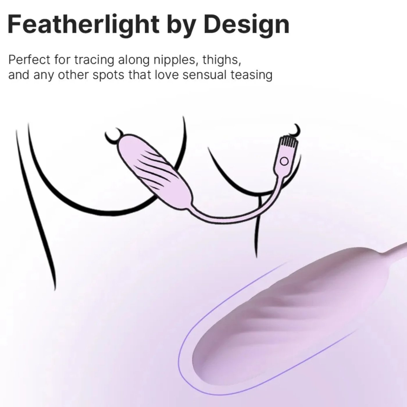 Svakom Plume App Controlled Flexible Brush Tail Bullet Vibrator