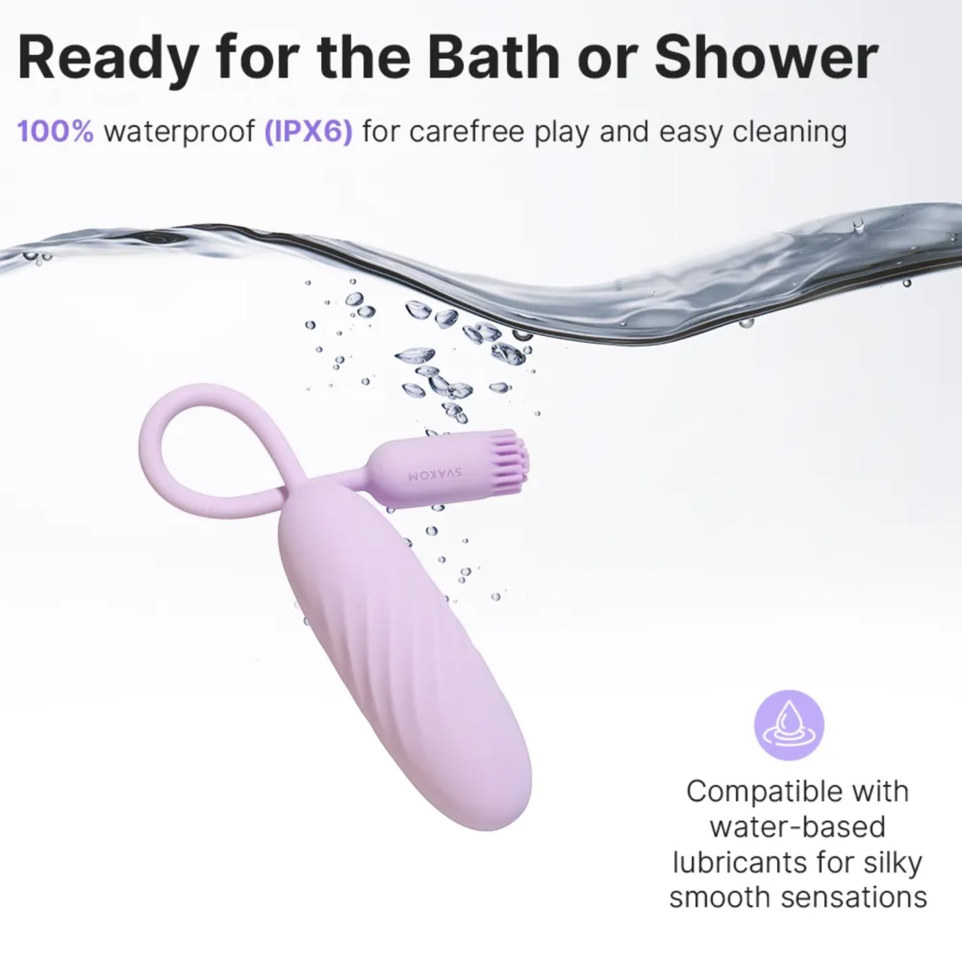 Svakom Plume App Controlled Flexible Brush Tail Bullet Vibrator