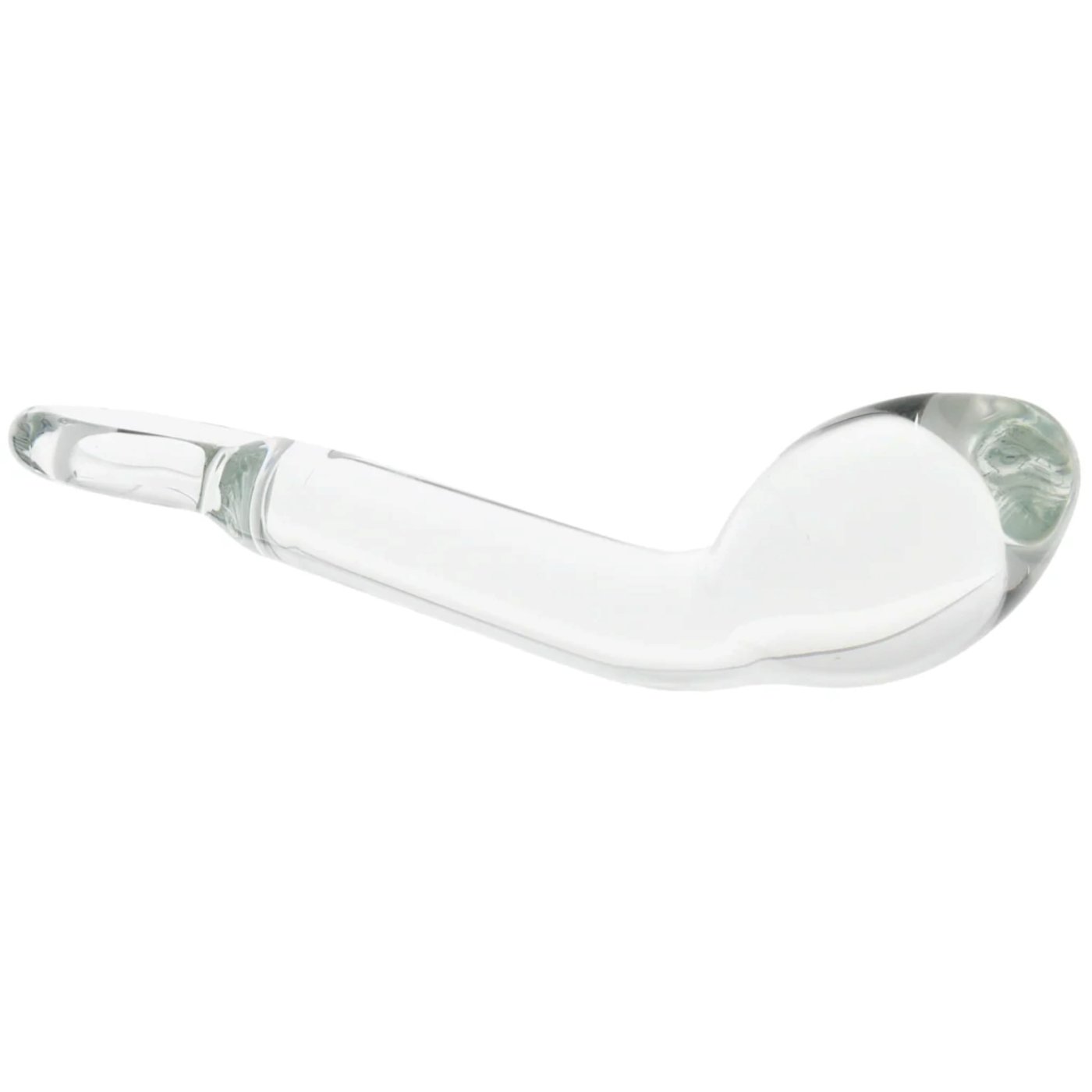 Clarity Hera's Halo G-Spot Glass Dildo with Ring Handle