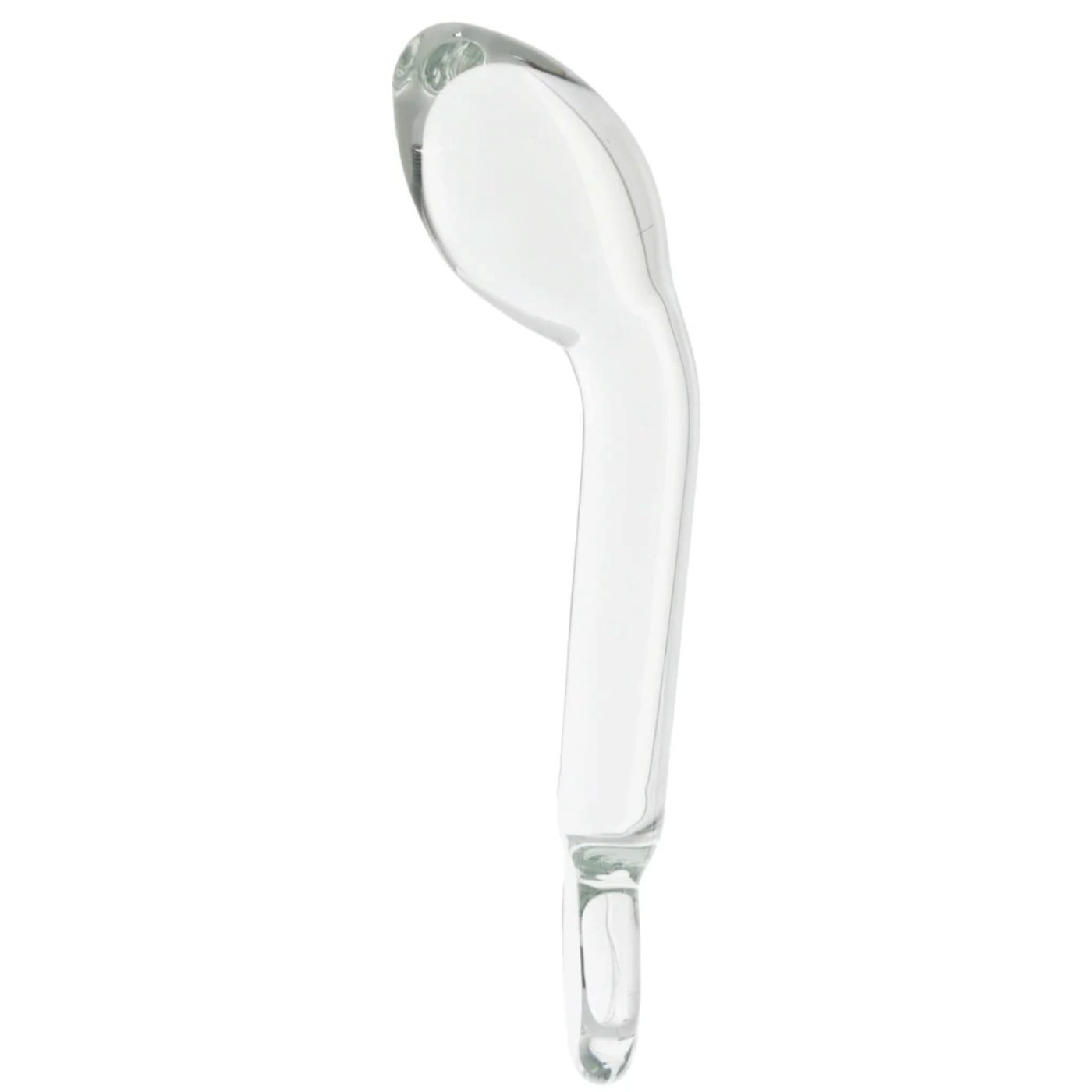 Clarity Hera's Halo G-Spot Glass Dildo with Ring Handle