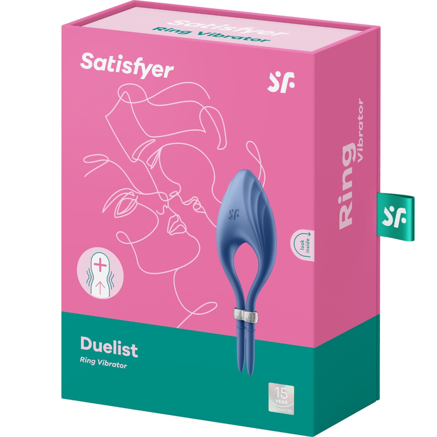 Satisfyer Duelist Rechargeable Vibrating Cock Ring Blue