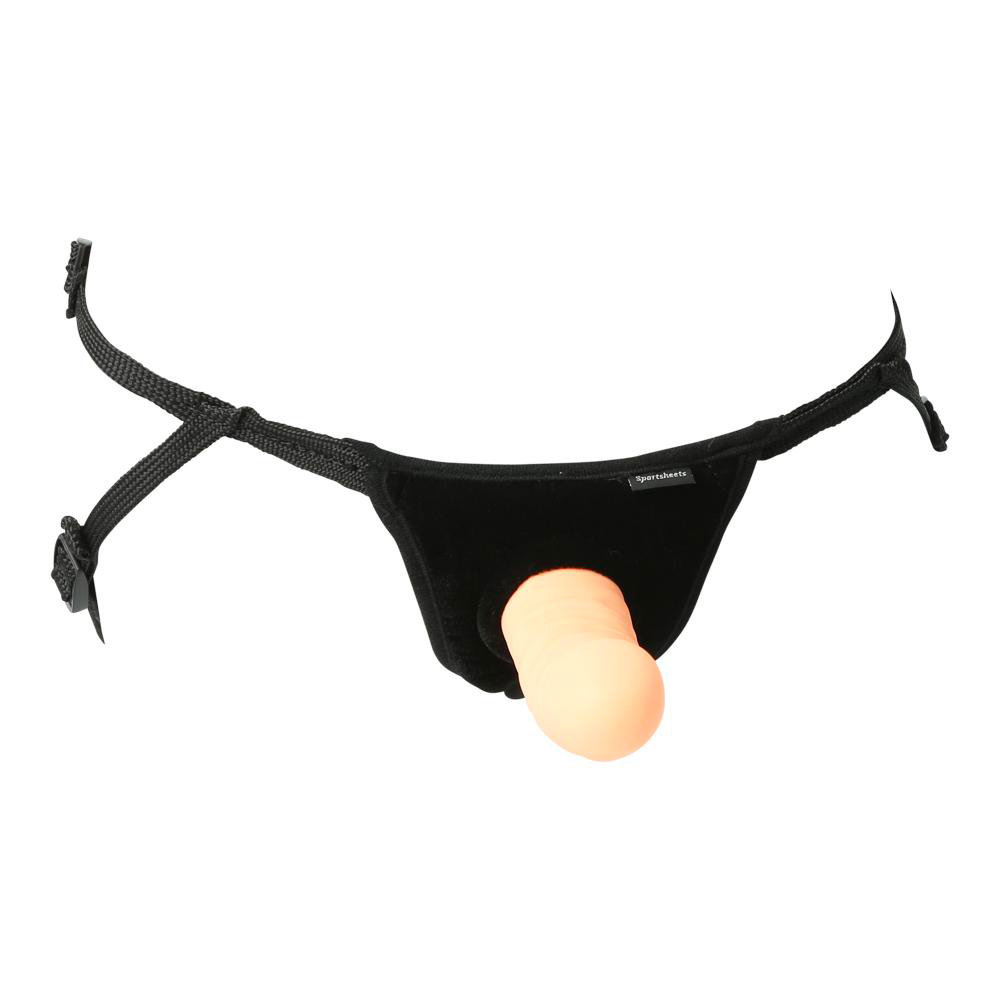 Sportsheets Everlaster Wishbone Hollow Dong with Strap-On Harness 6 Inch