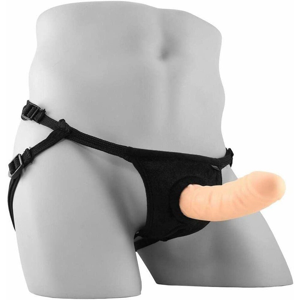 Sportsheets Everlaster Wishbone Hollow Dong with Strap-On Harness 6 Inch