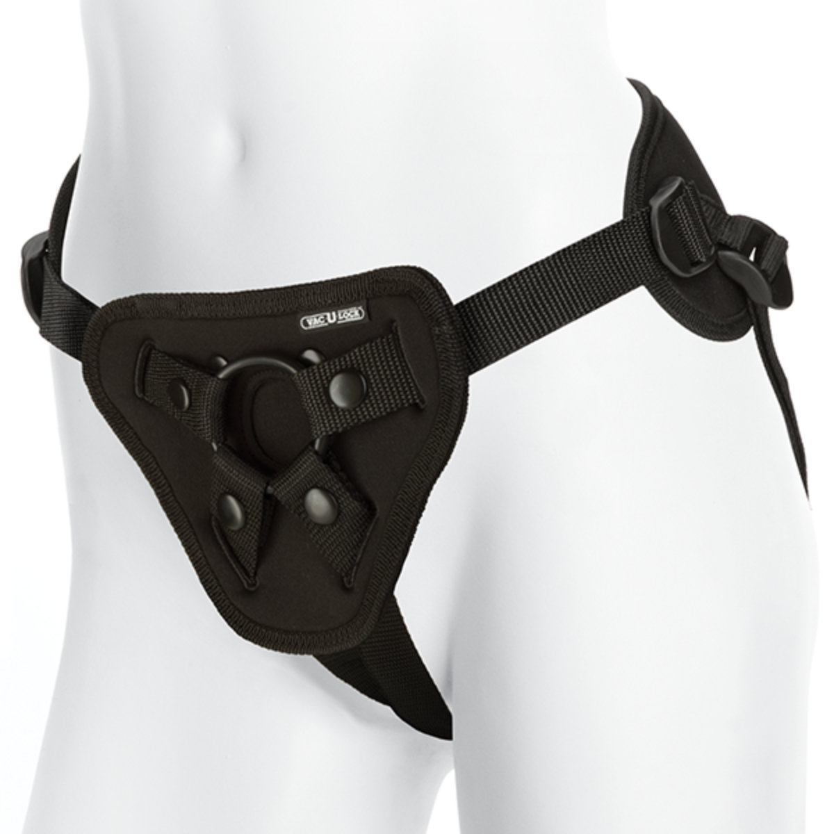 Vac-U-Lock Supreme Harness with Remote Controlled Vibrating Plug