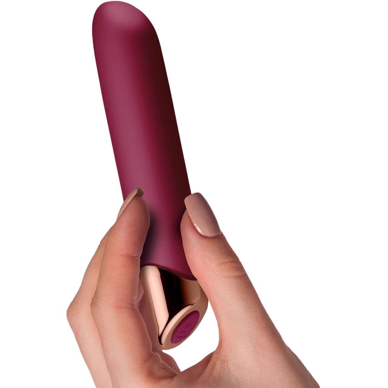 Rocks Off Chaiamo Rechargeable Bullet Vibrator Burgundy 5 Inch