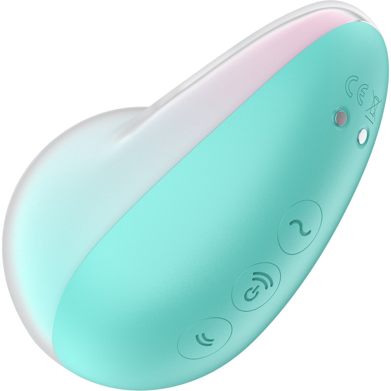 Satisfyer Pixie Dust Double Air Pulse Clitoral Vibrator Mint-Pink