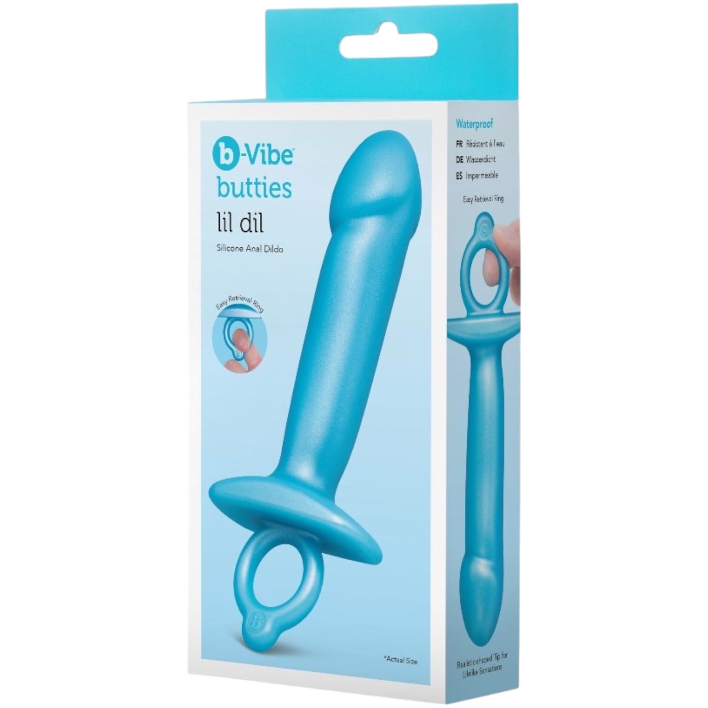 b-Vibe Butties Lil Dil Silicone Anal Dildo 6 Inch