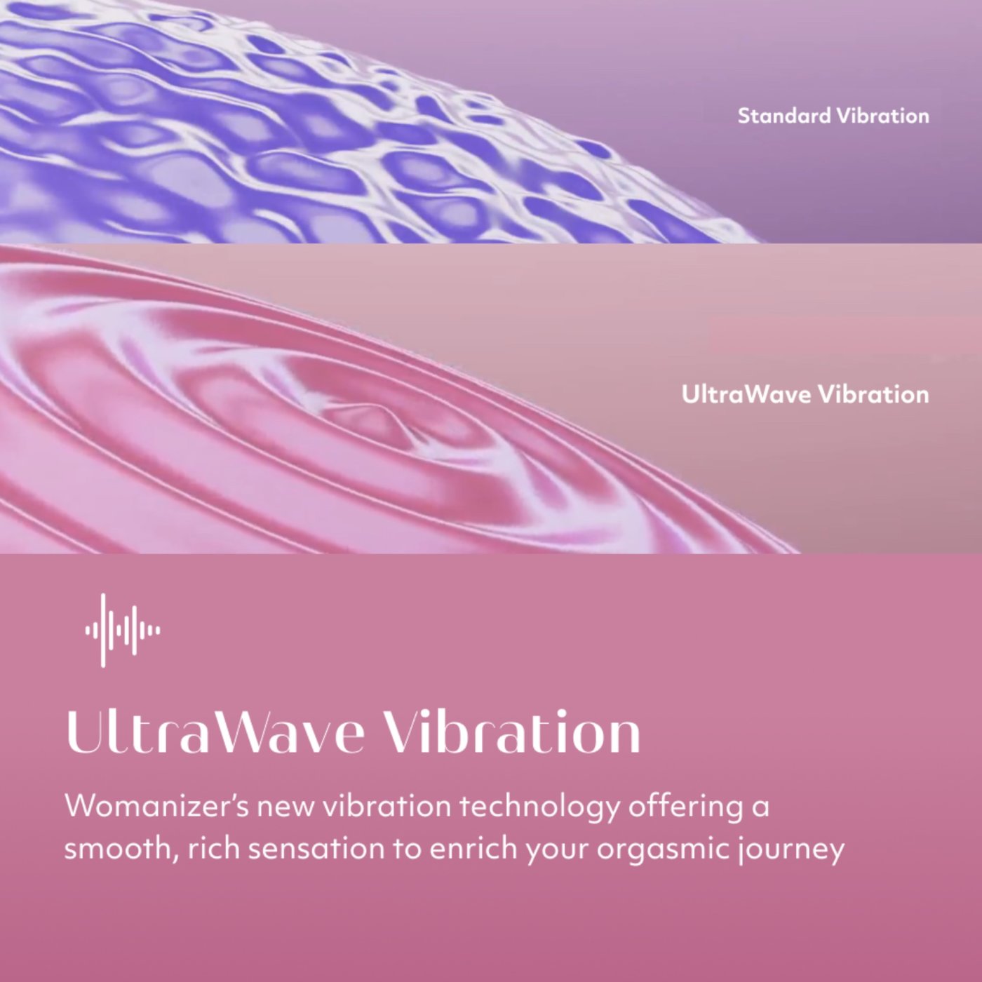 Womanizer Vibe Rechargeable Quiet Clitoral Vibrator Pink