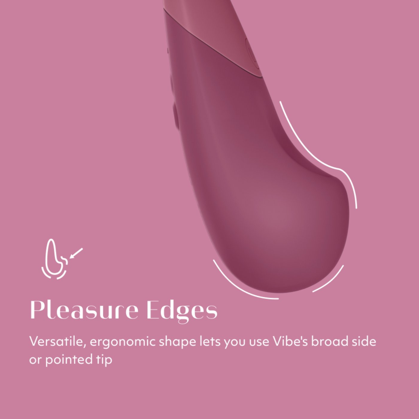 Womanizer Vibe Rechargeable Quiet Clitoral Vibrator Pink