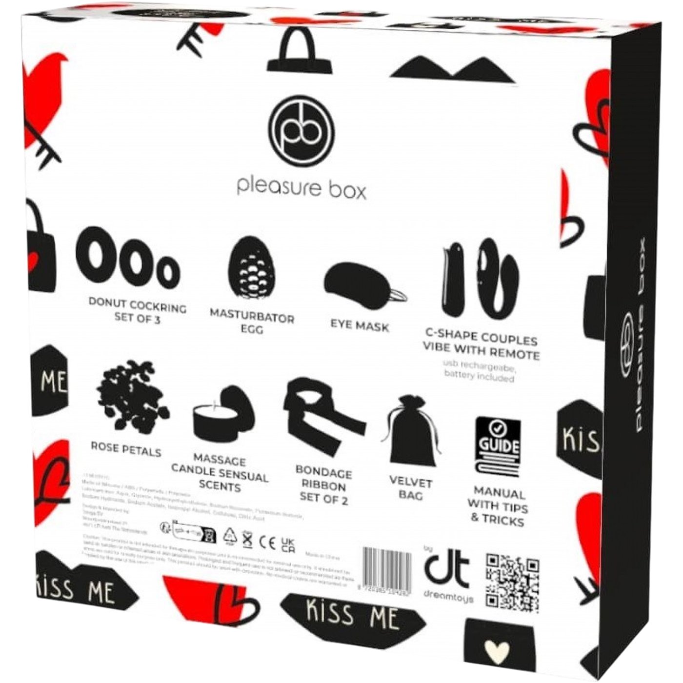 Dreamtoys Pleasure Box Lets Play Together Fun For Two Set (8 Piece)