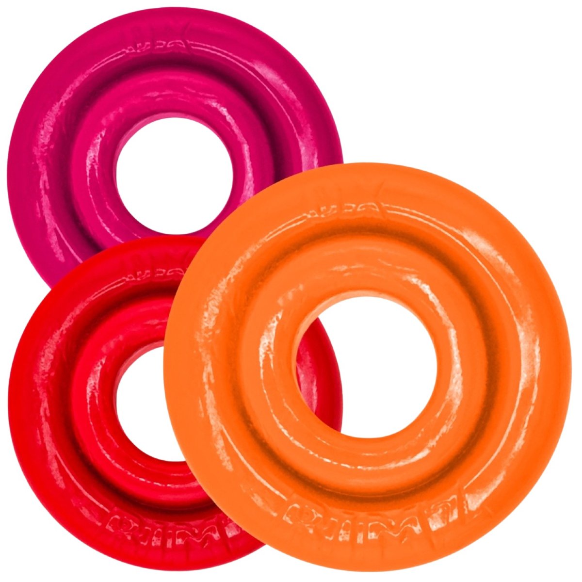 Oxballs RIMRINGZ Multi-Size Cock Rings (3 Pack), Fire Hots
