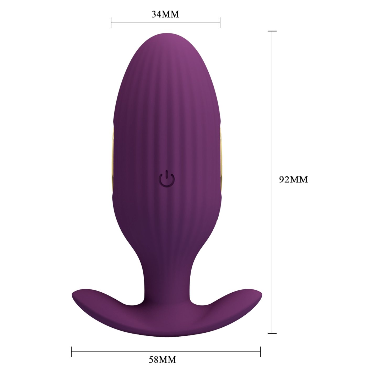 Pretty Love Jefferson Electro Stim App Controlled Vibrating Butt Plug