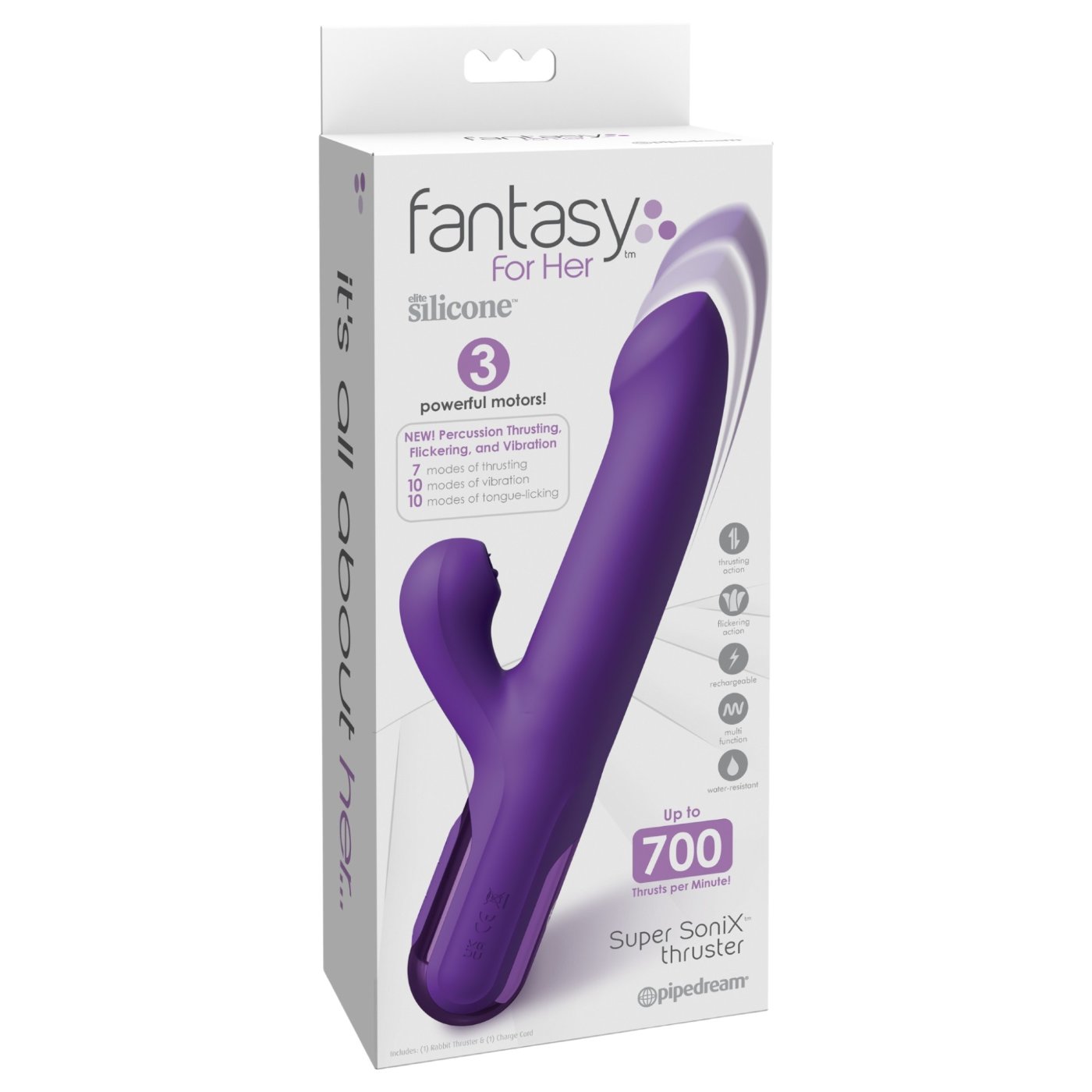 Fantasy for Her Super SoniX Thruster Rabbit Vibrator