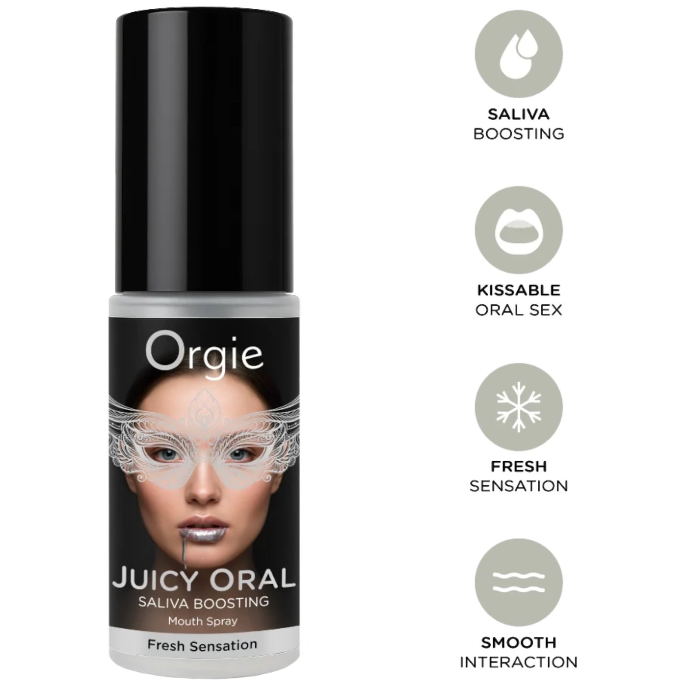 Orgie Juicy Oral Saliva Boosting Mouth Spray for Oral Sex 15ml