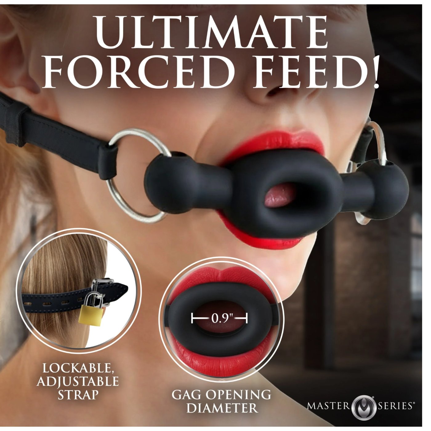 Master Series Forced Silicone Feeding Gag