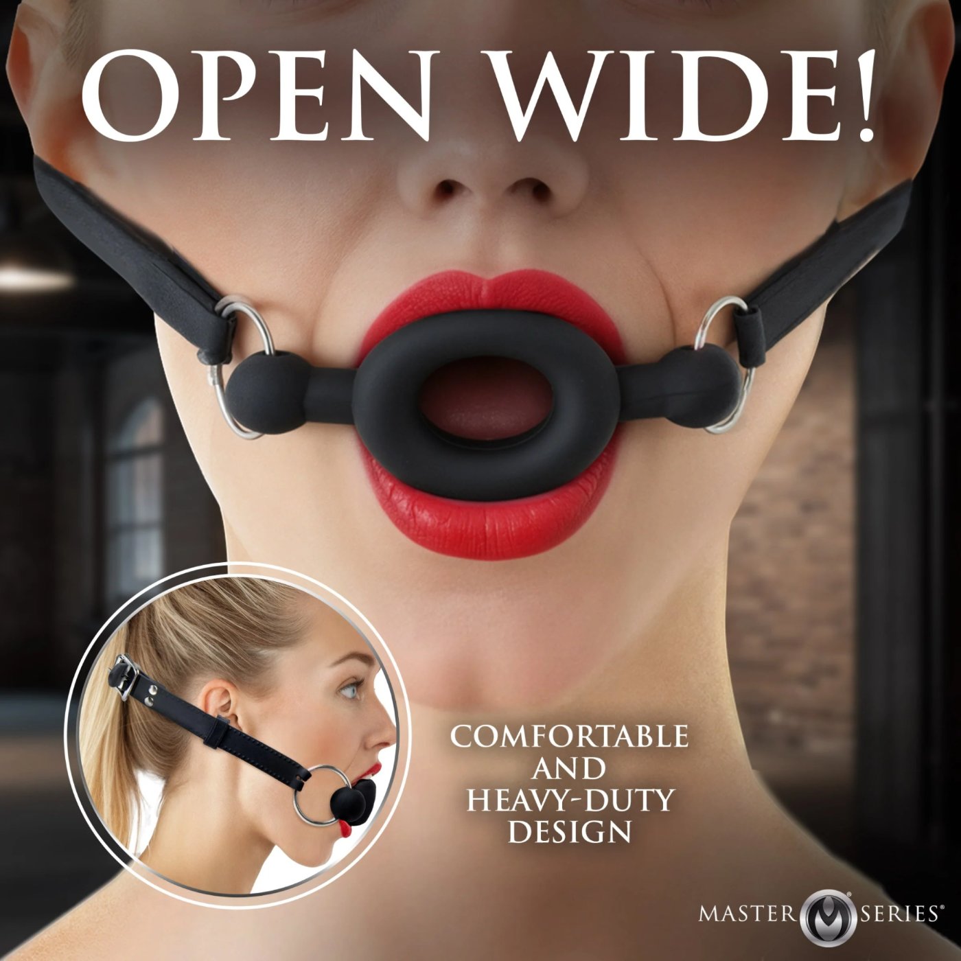 Master Series Forced Silicone Feeding Gag
