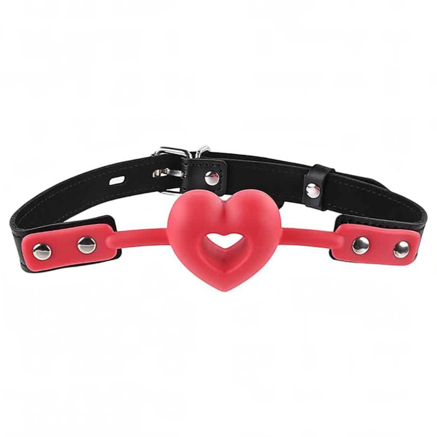 S&amp;M Amor Heart-Shaped Silicone Ball Gag