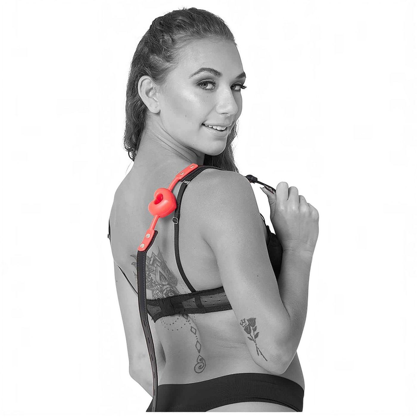 S&M Amor Heart-Shaped Silicone Ball Gag