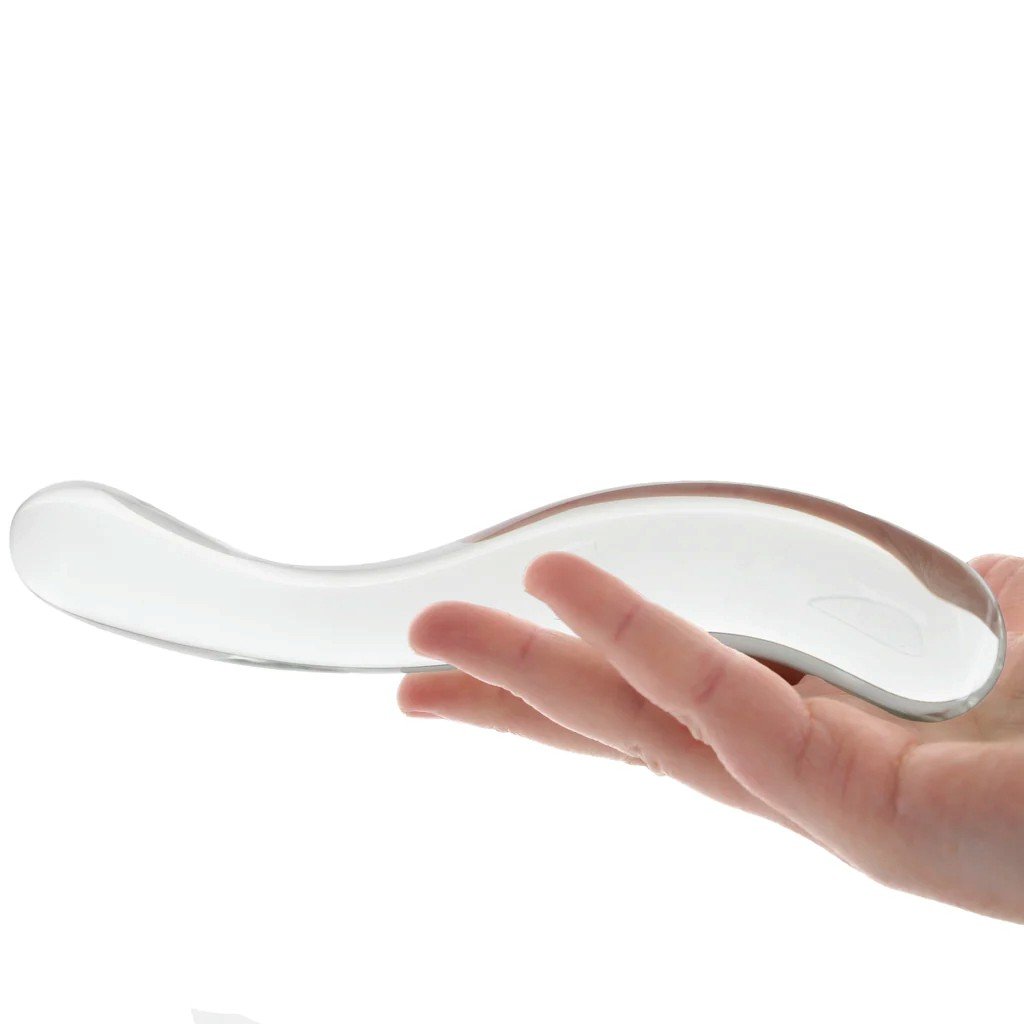 Clarity Celestial Curve Double-Ended Glass Dildo 7 Inch