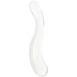 Clarity Celestial Curve Double-Ended Glass Dildo 7 Inch