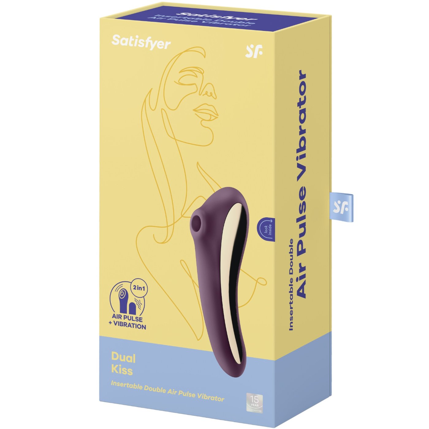 Satisfyer Dual Kiss G Spot Vibrator & Clitoral Stimulator