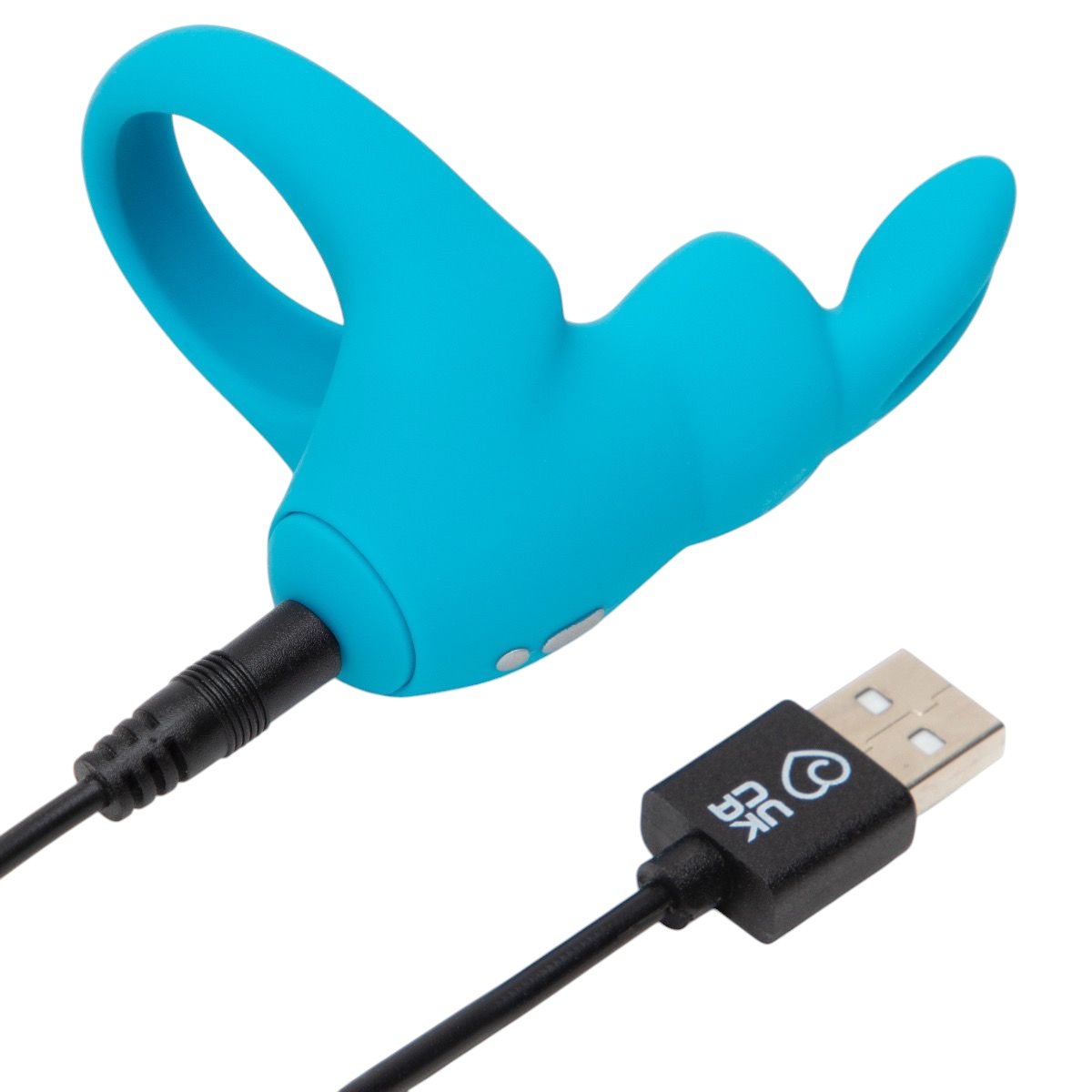 Happy Rabbit Rechargeable Rabbit Cock Ring Blue
