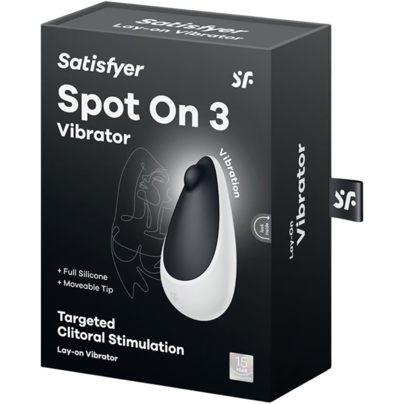 Satisfyer Spot On 3 Rechargeable Lay-On Clitoral Vibrator Black