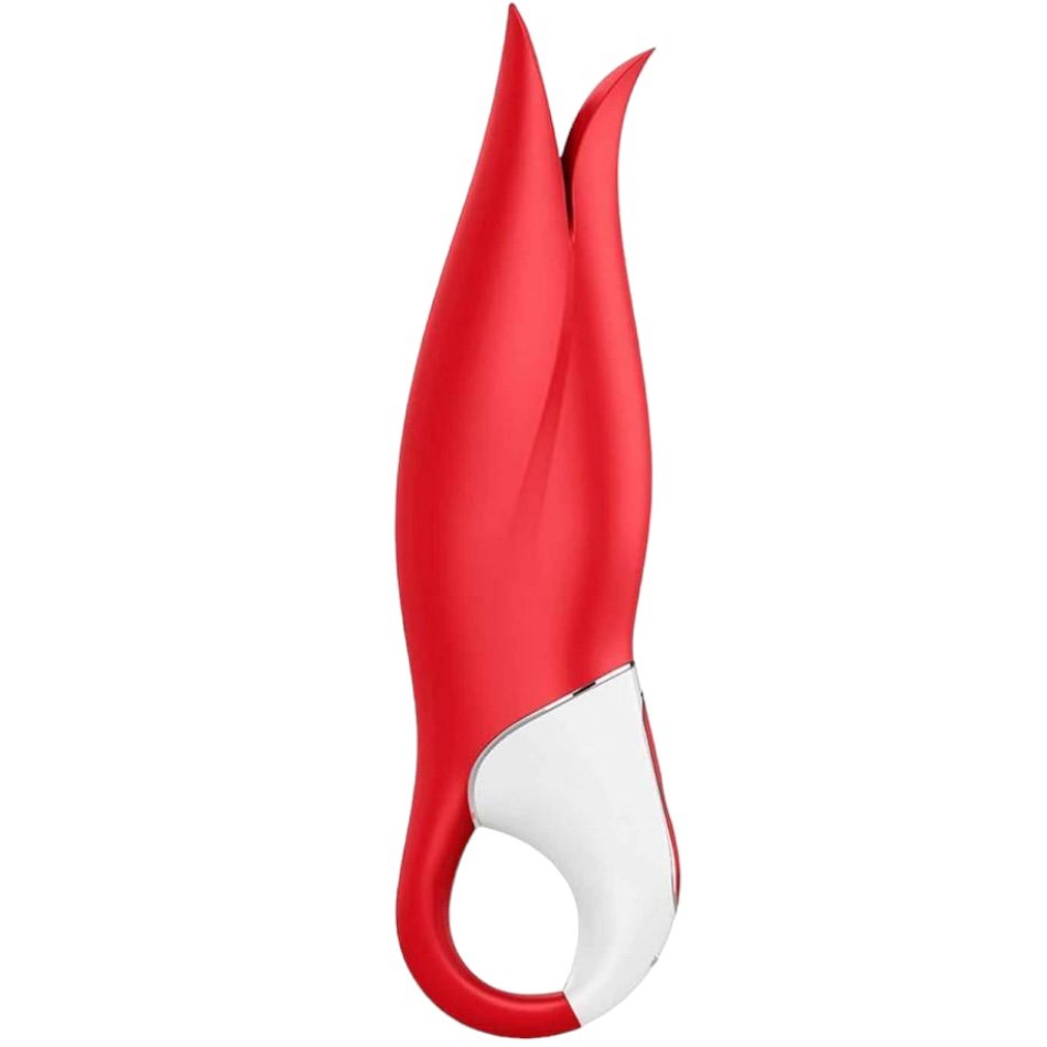 Satisfyer Power Flower Rechargeable Clitoral Vibrator Red