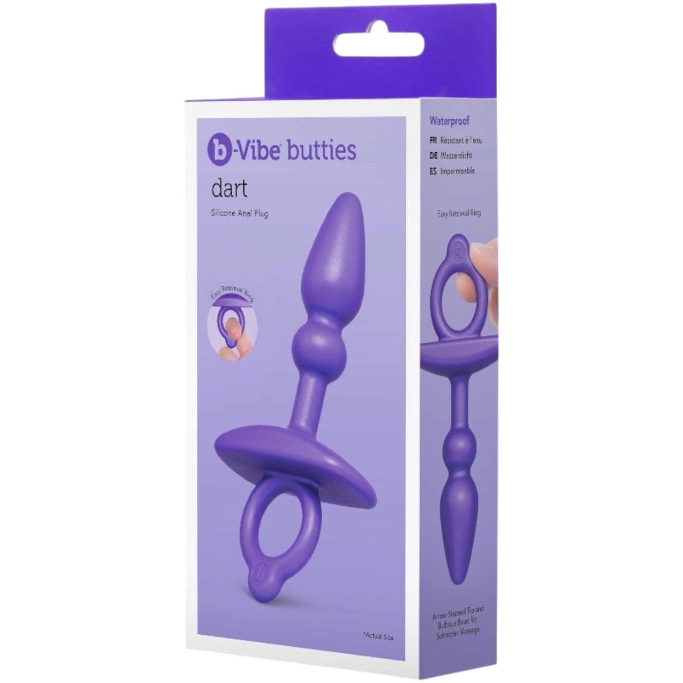 b-Vibe Butties Dart Silicone Anal Plug 5 Inch
