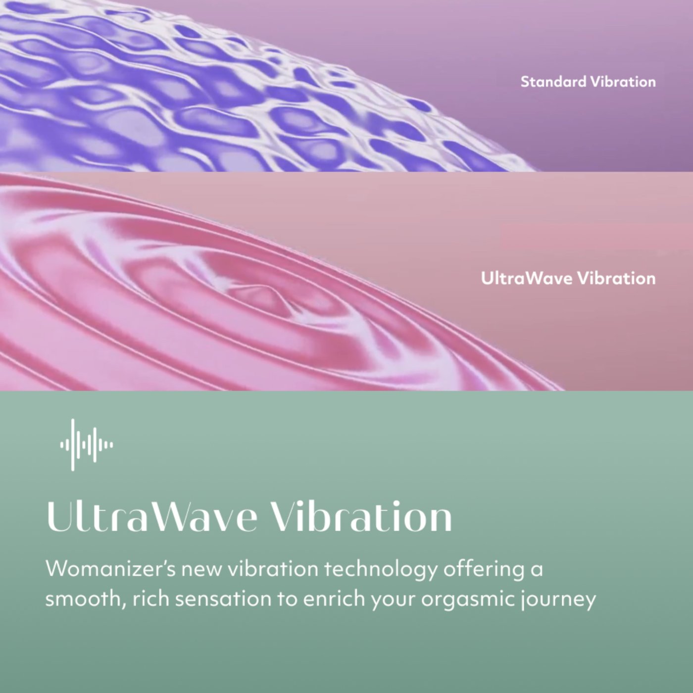 Womanizer Vibe Rechargeable Quiet Clitoral Vibrator Sage