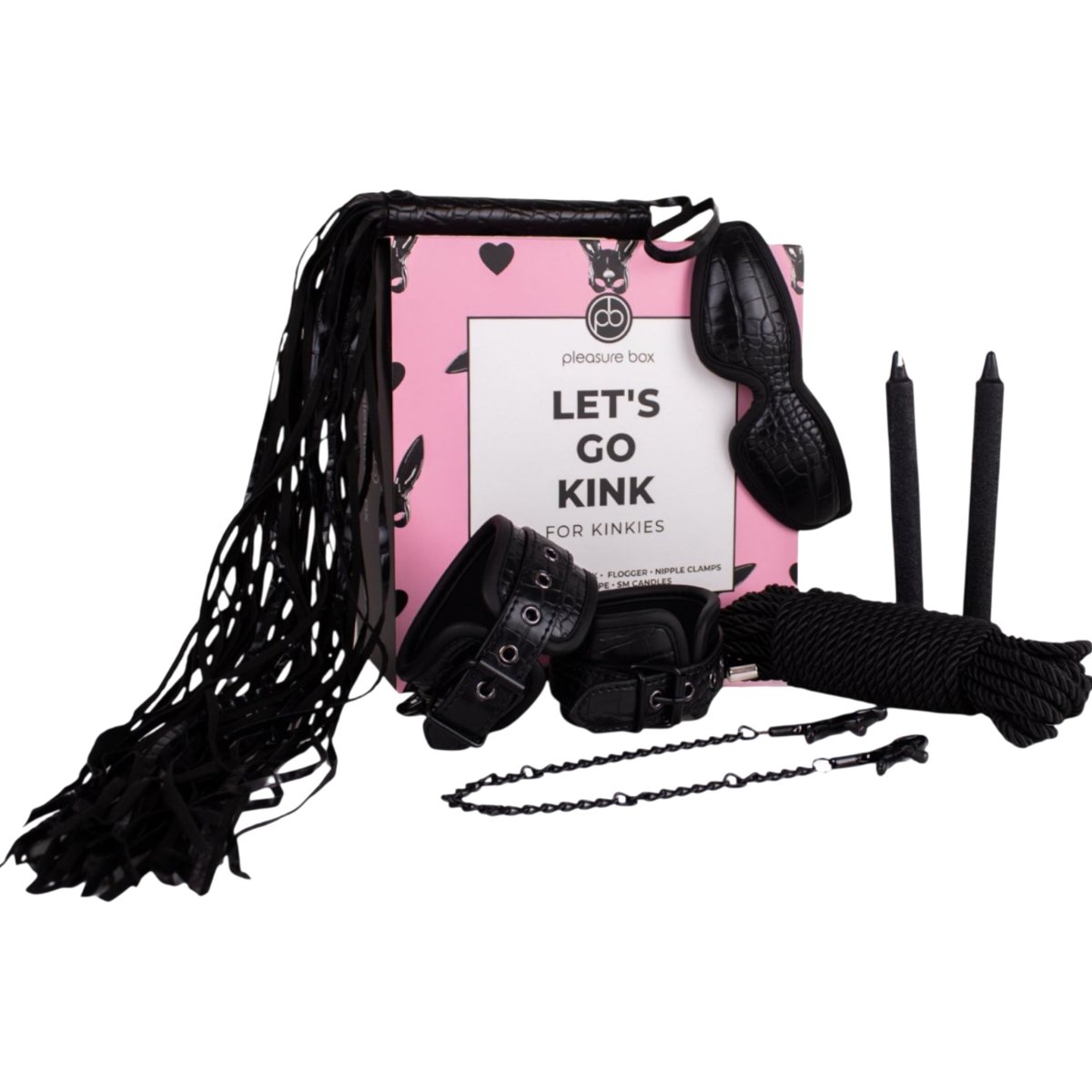 Dreamtoys Pleasure Box Lets Go Kink BDSM Set (7 Piece)