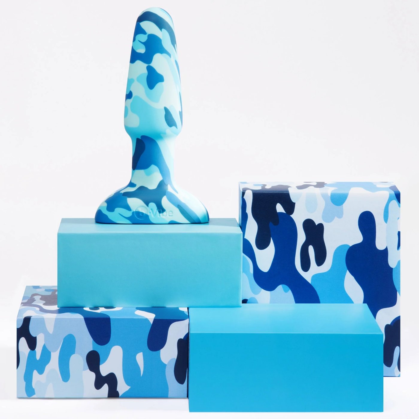 b-Vibe Camo Rimming Plug 2 Rechargeable Vibrating Butt Plug Large