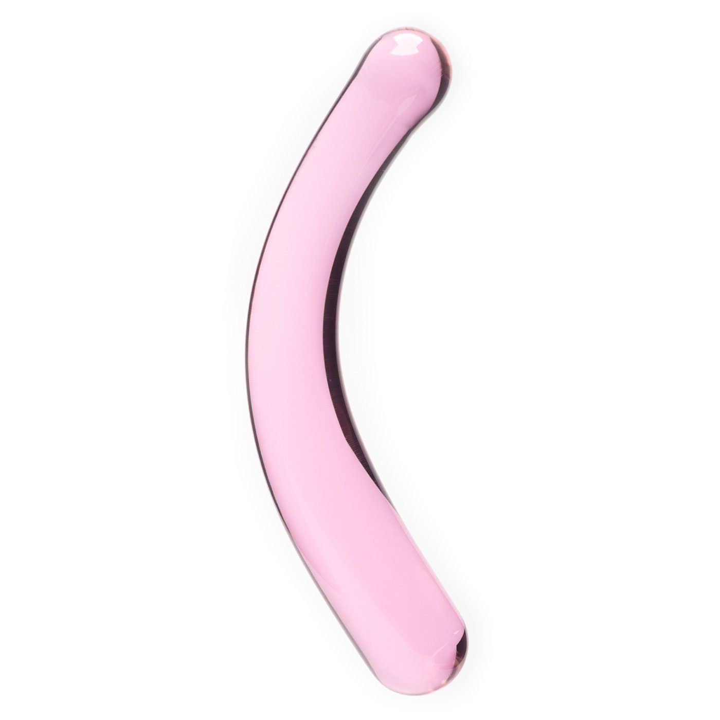 Clarity Celestial Deity Curved Glass Dildo Blush Pink