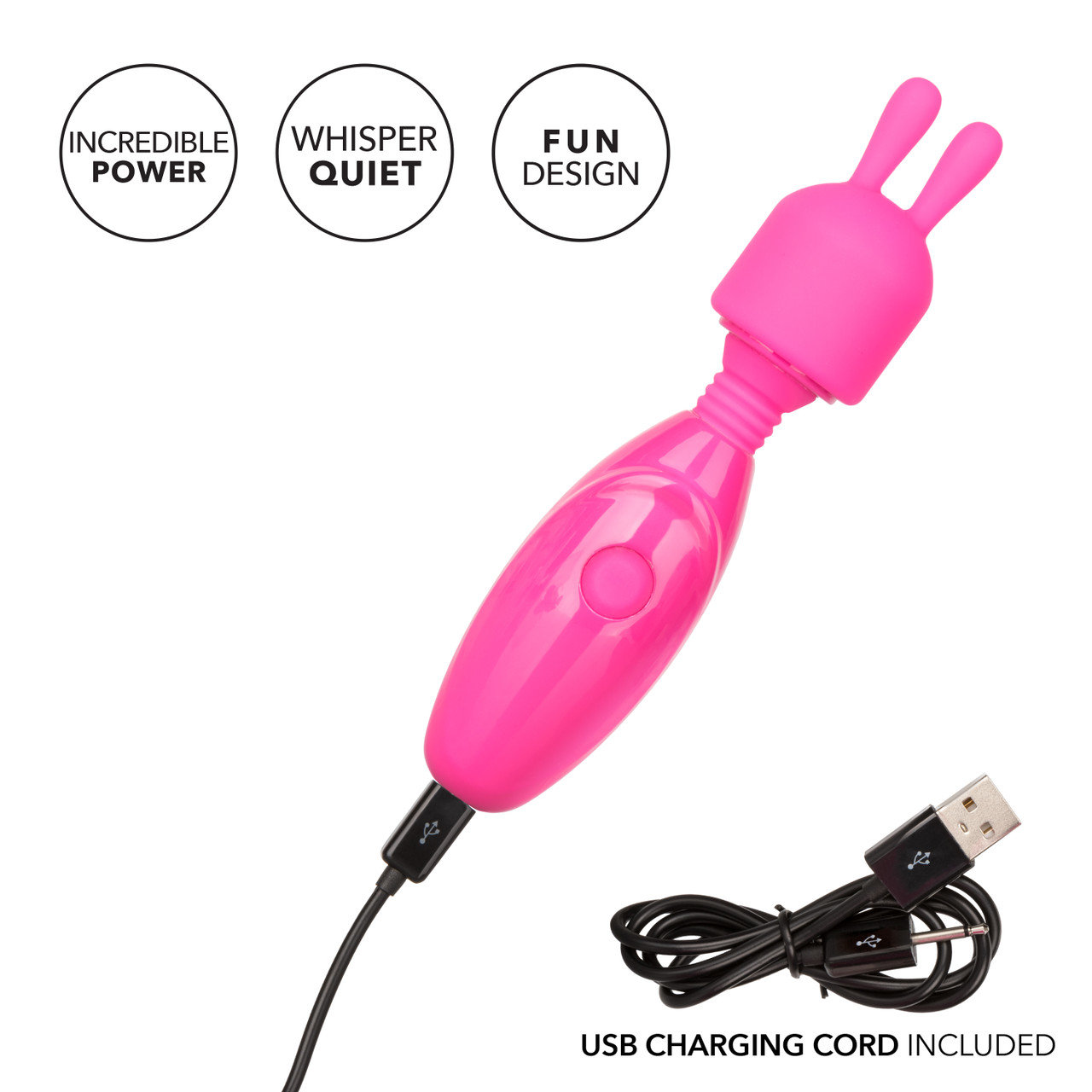 CalExotics Tiny Teasers Bunny Mini Wand Massager