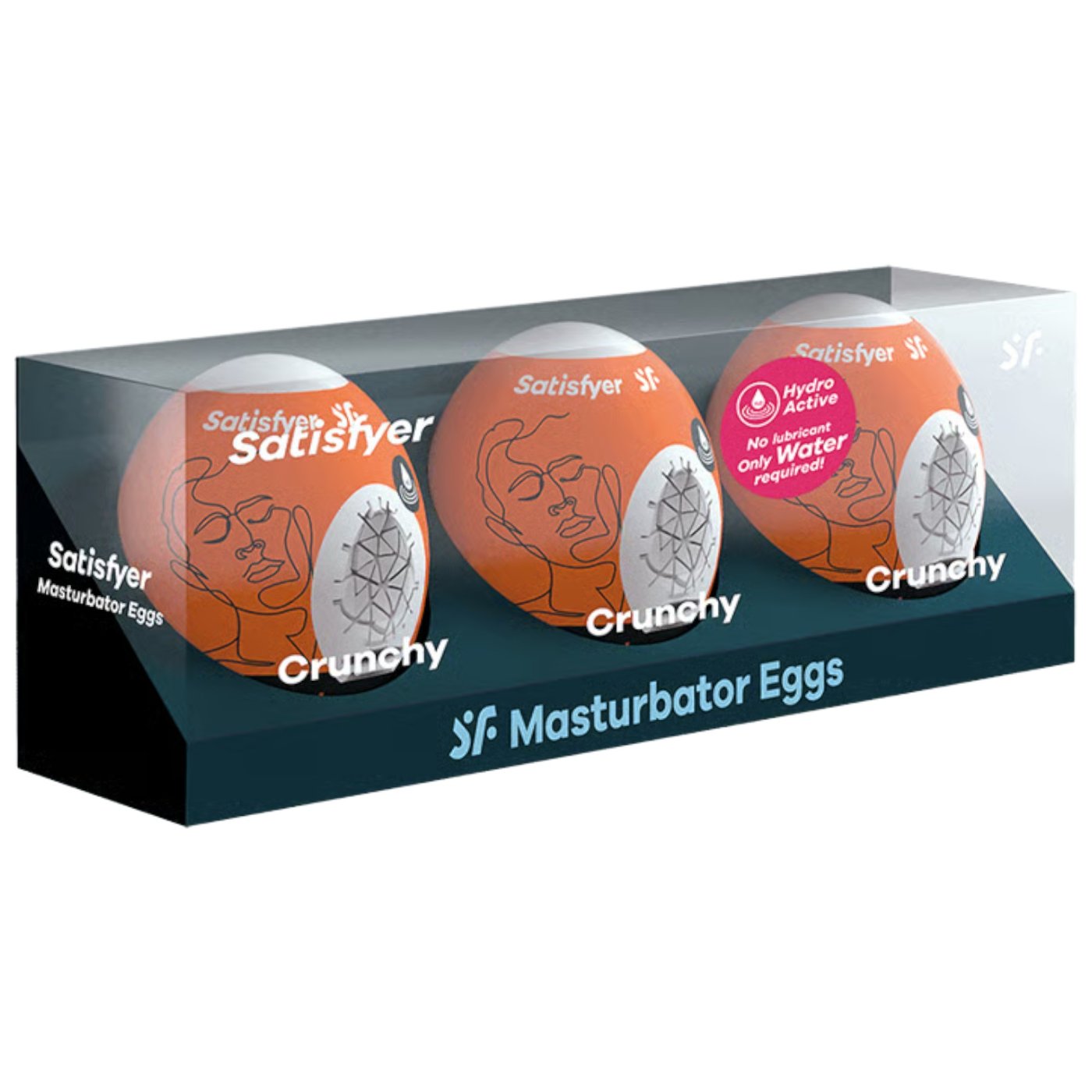 Satisfyer Crunchy 3-Piece Male Masturbator Egg Set