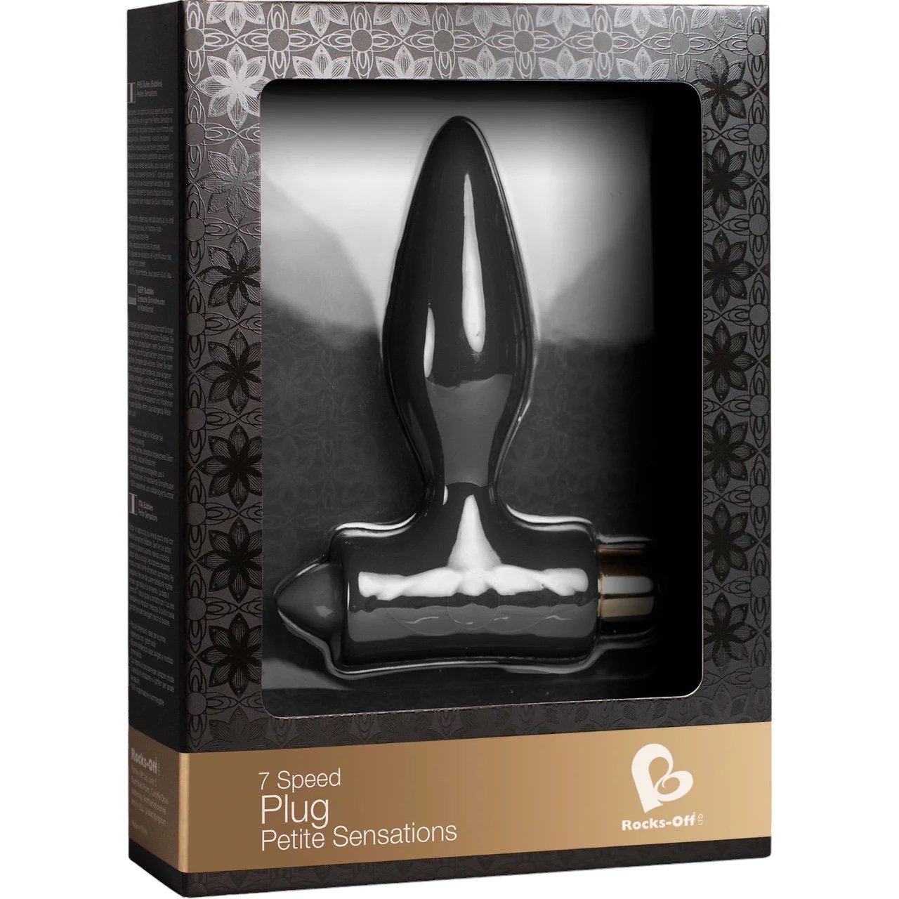 Rocks Off Petite Sensations Plug Vibrating Butt Plug Black