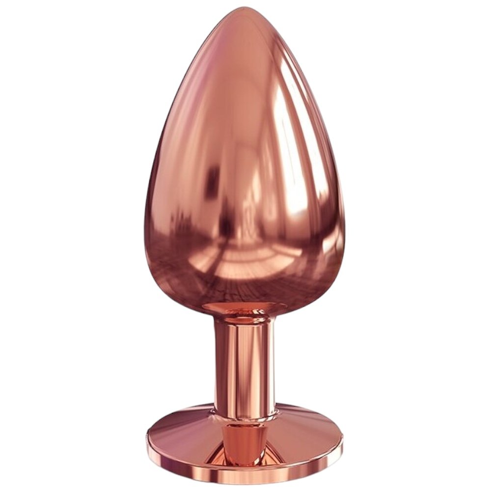Dorcel Diamond Jewelled Rose Gold Metal Butt Plug Large